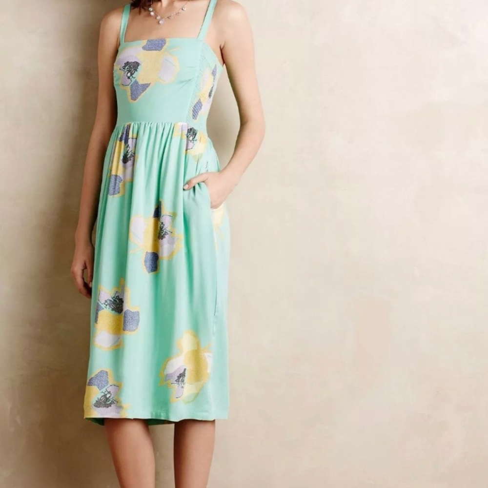 Anthropology S Corey Lynn Calter mint dress